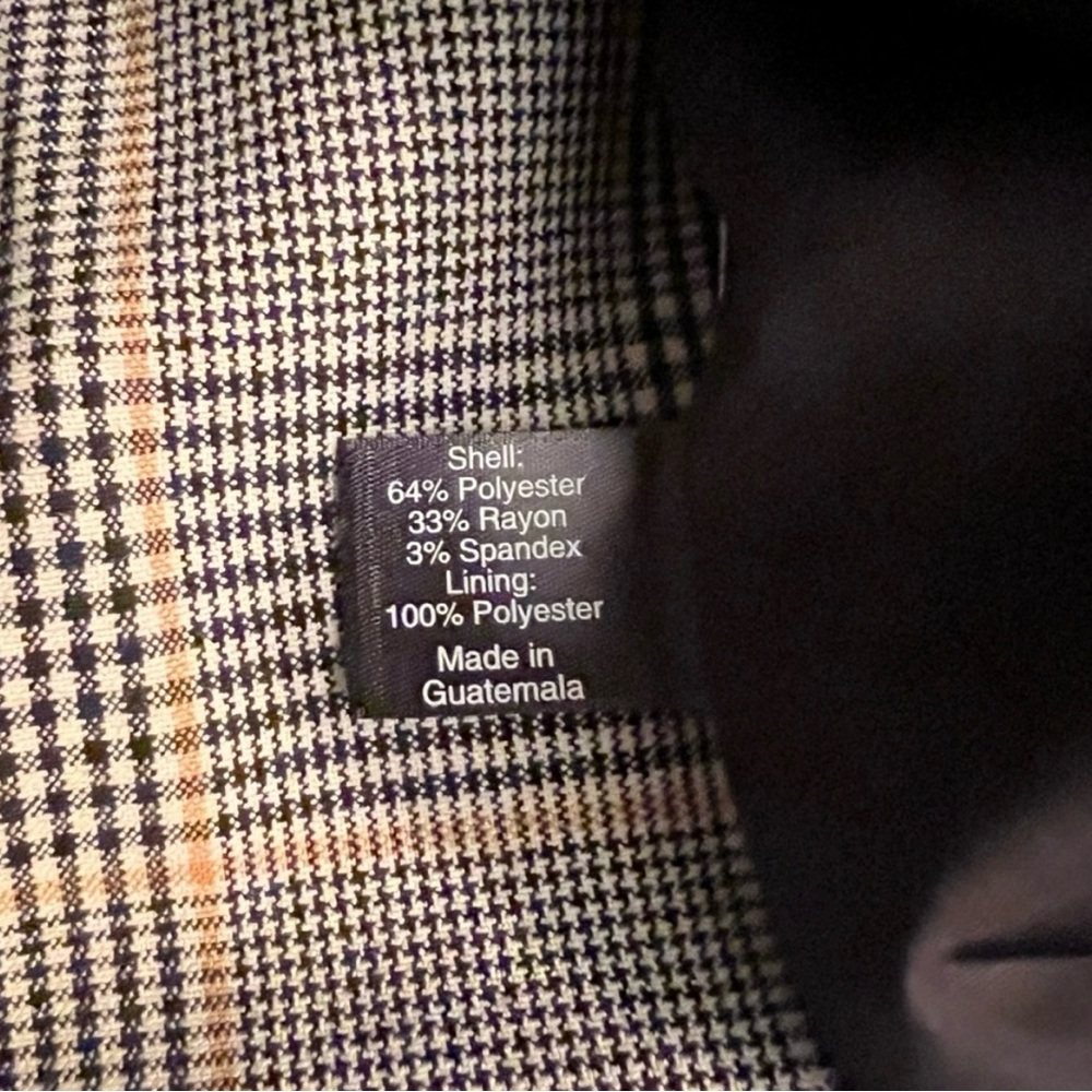 Lane Bryant Double Breasted Plaid Blazer in Bastille Plaid Sz 18 NWT Office Wear - Picture 8 of 11